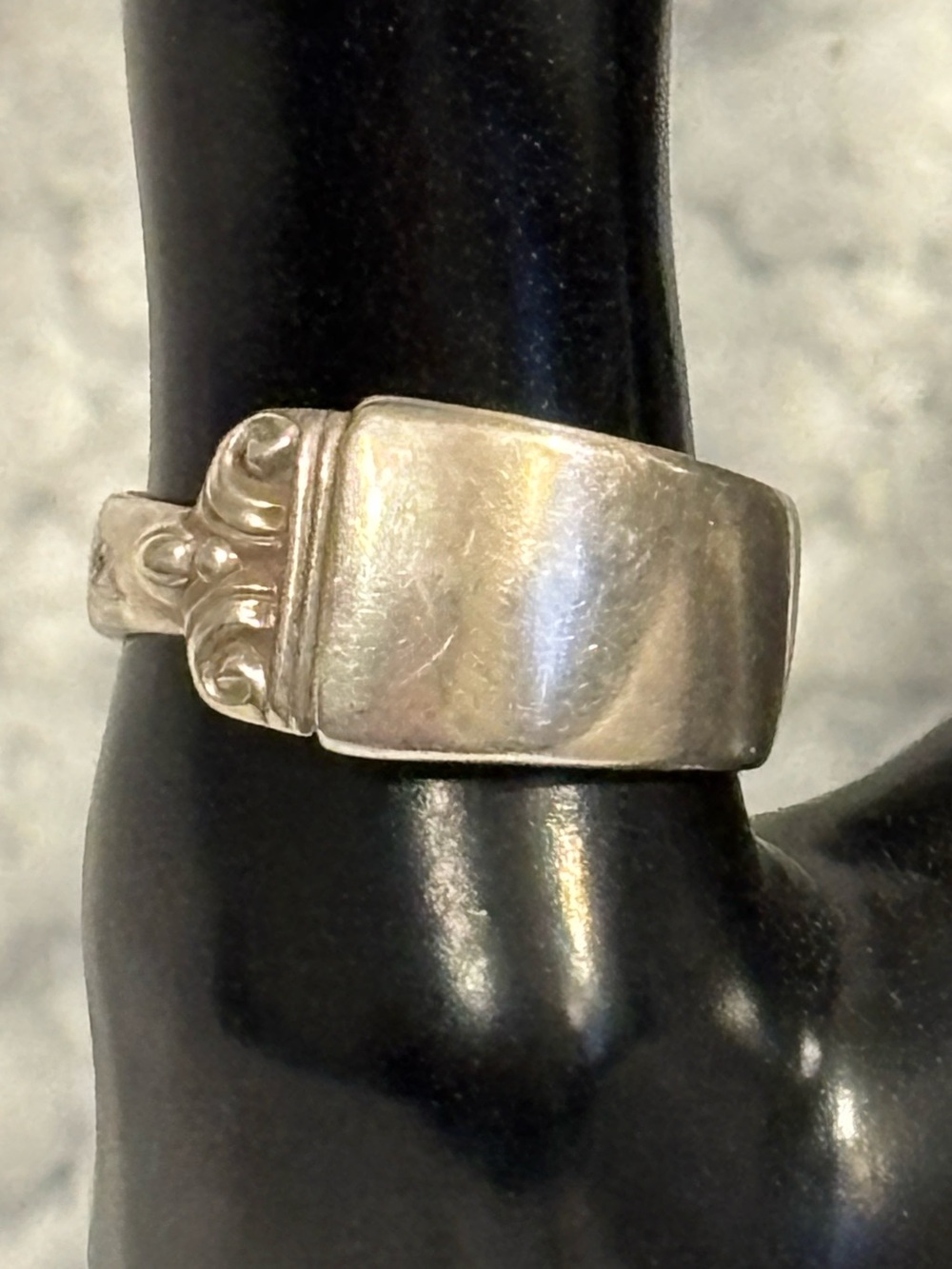 Vintage Sterling Spoon Style Ring